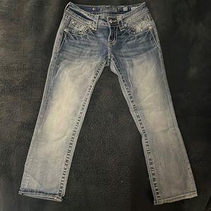 Miss Me Jeans Size 24 Signature Cropped Light Blue